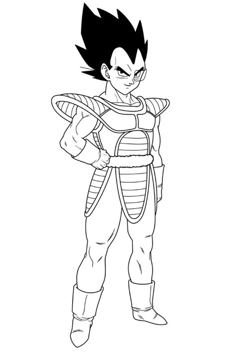 vegeta para colorear|vegeta para imprimir.